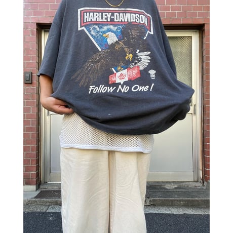 [USED] vintage HARLEY DAVIDSON BLACK Tee