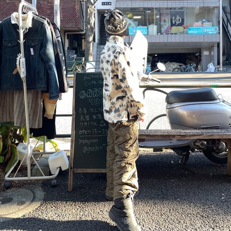 [USED] クマ柄フリースZIPジャケット🐻