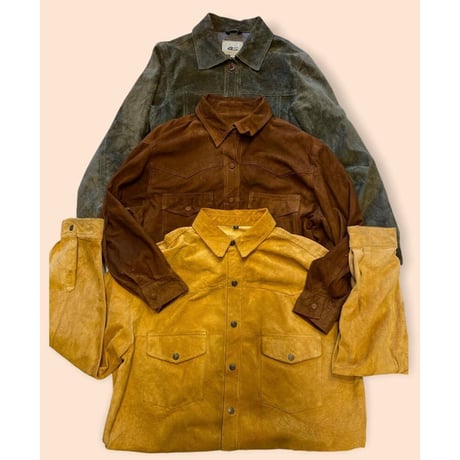 [USED] vintage スエード シャツ