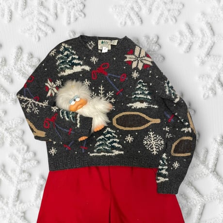 [USED]"REI" winter handmade knit 🎄