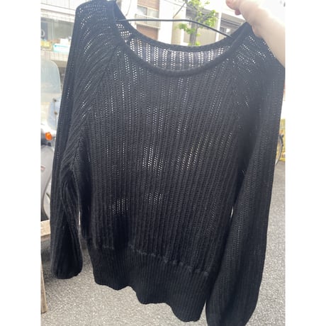[USED] メッシュニット🖤