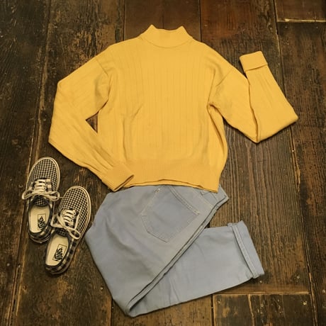 [USED] ハイネックリブニット