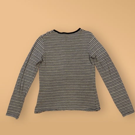 [USED] EURO ストレッチ ボーダーロンTee