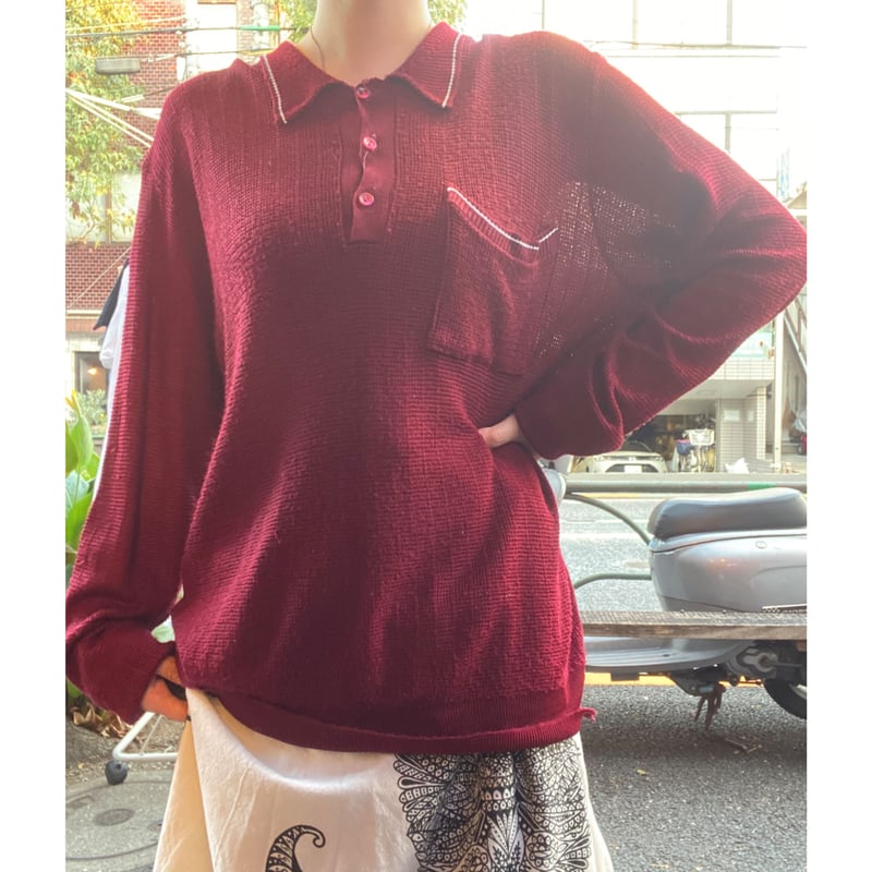 USED] US vintage ニットポロ | garden730