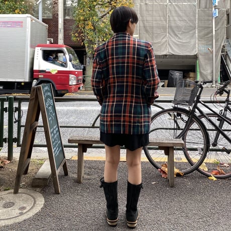 [USED] タータンチェック テーラードJACKET