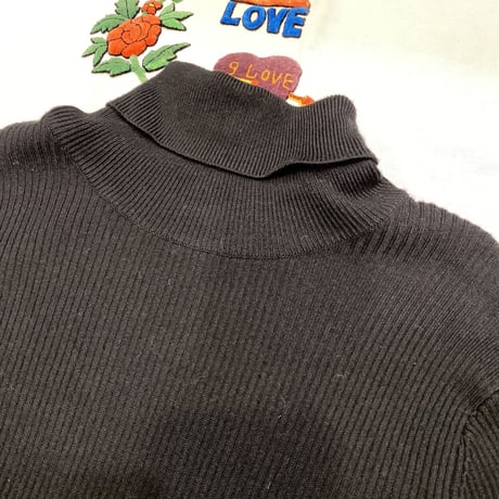 [USED] ボーダースリーブタートルKNIT♡