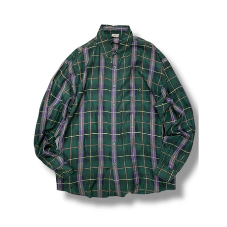[USED] SILK チェックシャツ