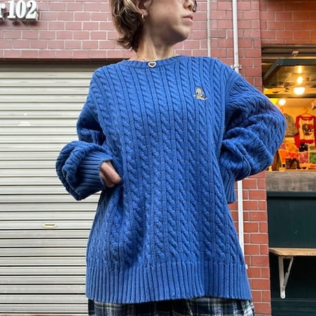 [USED] “LAUREN “RALPH LAUREN COTTON KNIT！