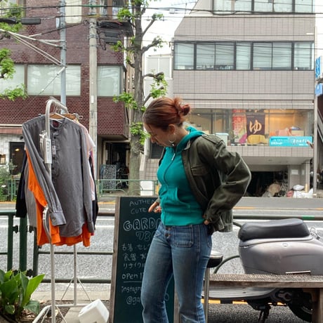 [USED]  チビsize！美しいグリーンParka