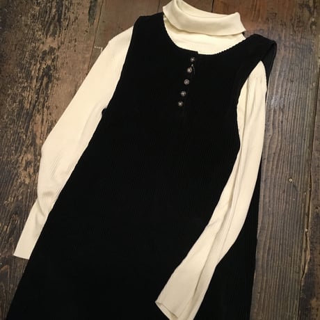 [USED] リブ入りCOTTONタートルネック