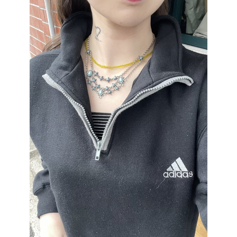 USED] ”adidas”ハーフジップスエット | garden730