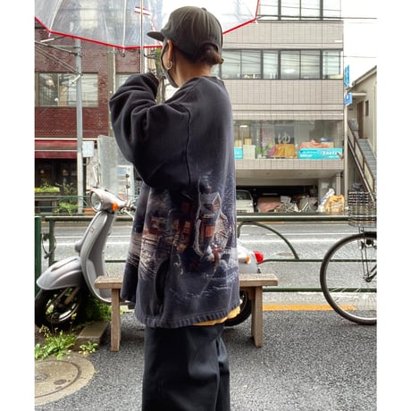 [USED] 90'S GOODデザイン SWEAT カーディガン