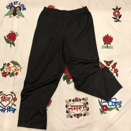 [USED] BLACK POLY PANTS