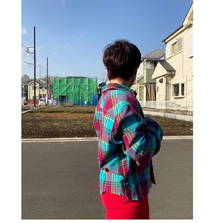 [USED] CUT OFF CUTEネルシャツ