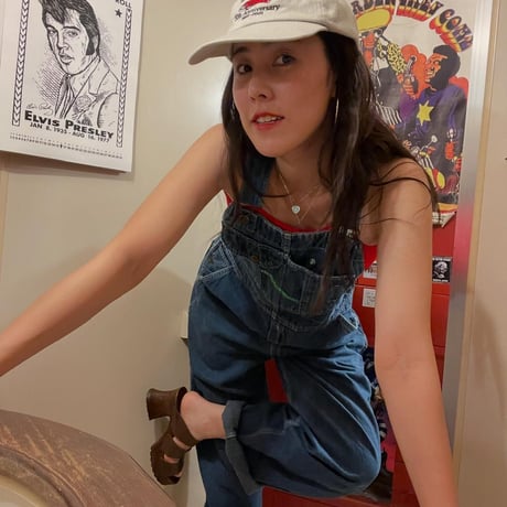 [USED] OLD KEY DENIM Overall  💚