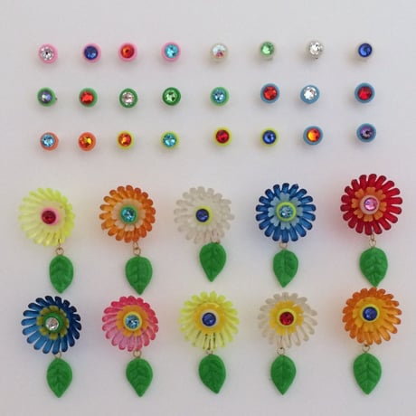 [BENICOTOY] VINTAGE お花ピアス
