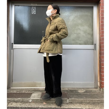 [USED]”Barbour" INTERNATIONAL QUILT KHAKI-14