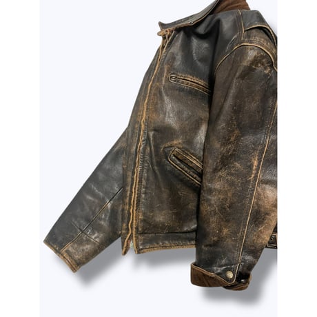 [USED] OLD "GUESS" Leather JKT