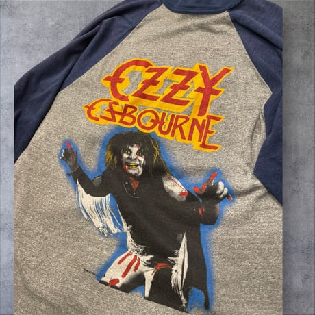[USED] Vintage "Ozzy Osbourne" ラグラン　Tee