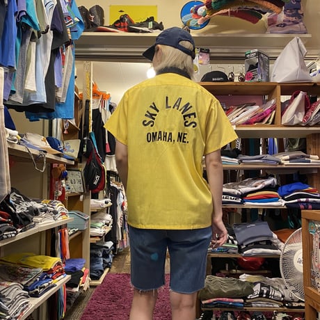 [USED] VINTAGE BOWLING SHIRT🎳 made in U.S.A.