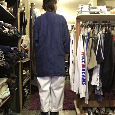 [USED] vintage シンプルSILK CHINA ショート丈ガウン