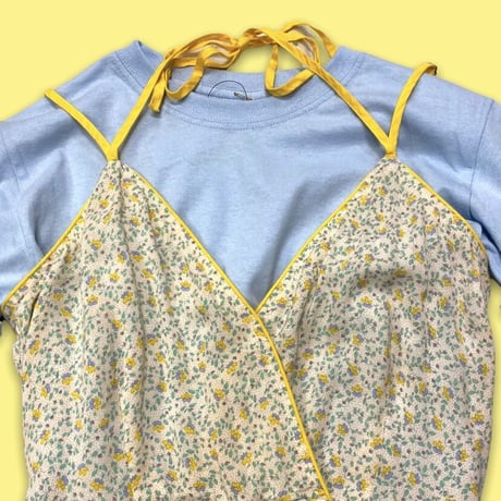 [USED] ホルターネック♡小花柄チュニック