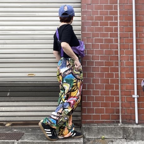 [USED]カラフル総柄レーヨンPANTS