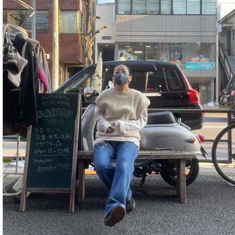 [USED] アイボリー🍦ニットベスト