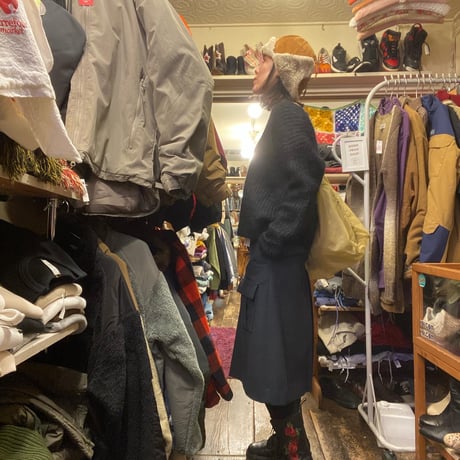 [USED] Laula 100%wool カーゴワイドパンツ