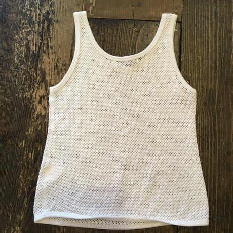 [USED]white  メッシュタンクトップ