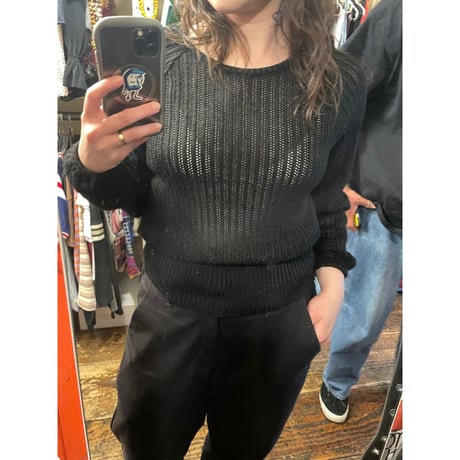 [USED] メッシュニット🖤