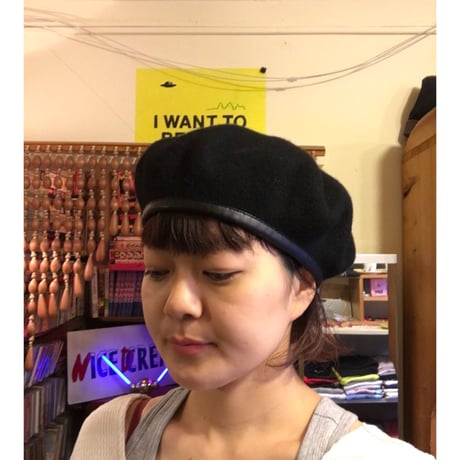 [USED] ミリタリーベレー帽 Black