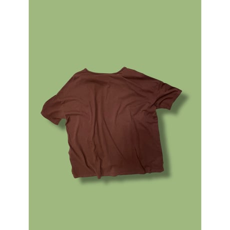 [USED]   ロスアパ　茶無地tee🍂