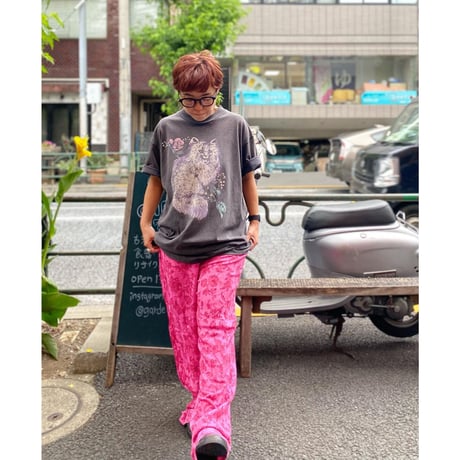 [USED] vintage ねこプリントTee