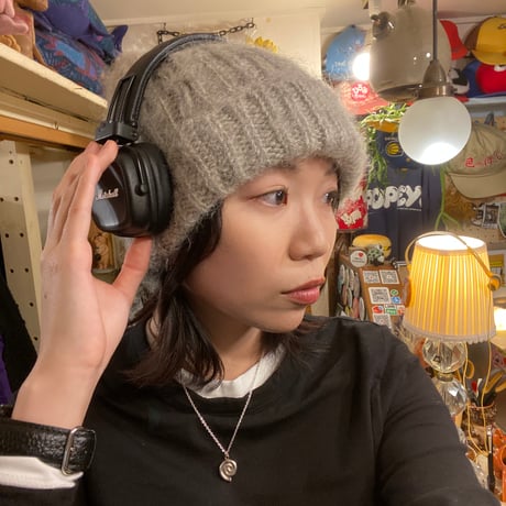 [USED] 霜降りグレーのニットCAP