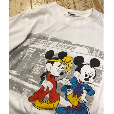 [USED]80~90's Mickey&Minnie Tee❣️