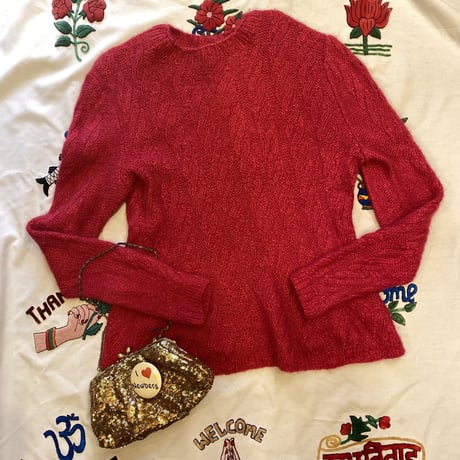 [USED] 真っ赤なモヘアKNIT❤️