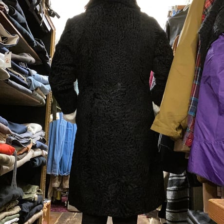 [USED] Vintage! BLACAK アストラカンコート