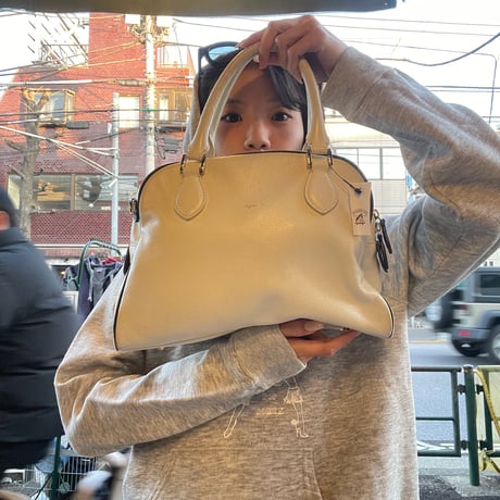 [USED] "agnes b." レザーボストンバッグ
