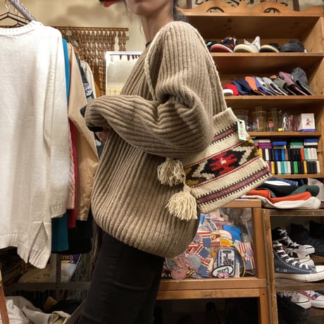 [USED] ラグ BAG ♡  BLUE / WHITE