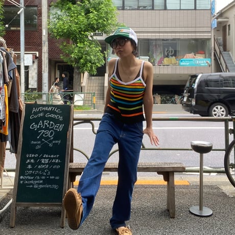 [USED]colorful ボーダーキャミ