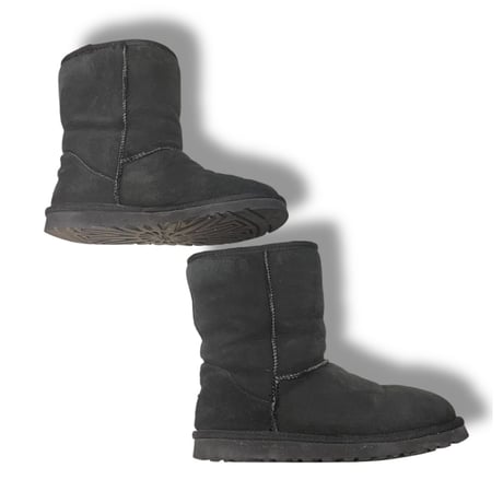 [USED]  UGG🐑シープスキンブーツ BLACK