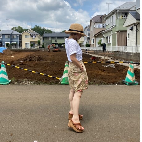 [USED] Lauren  花柄LINEN Shorts