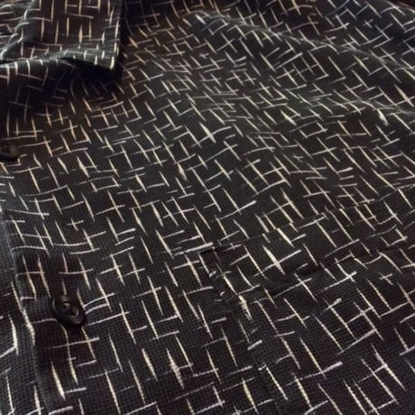 [USED] 100% SILK! カスリ柄 SHIRTS