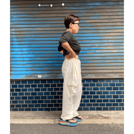 [USED]  WHITE CARGO PANTS