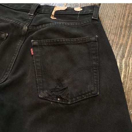 [USED] Levis 501 BLACK ダメージDENIM