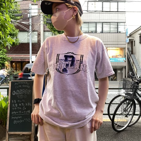 [USED] "PORTLAND" college  tee