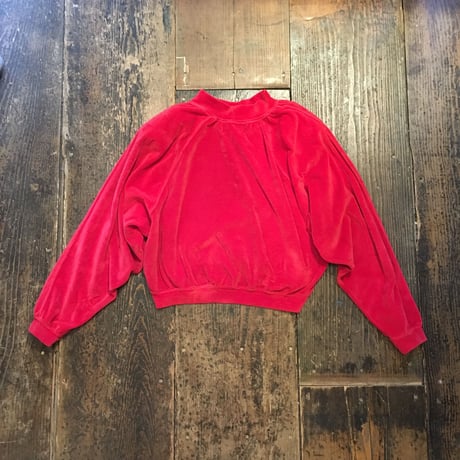 [USED]  肩パット入りベロアトップス
