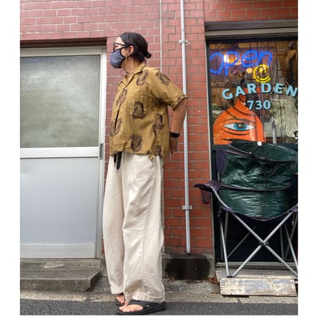 [USED] 60~70's CUMPUS vintage 渋柄シャツ