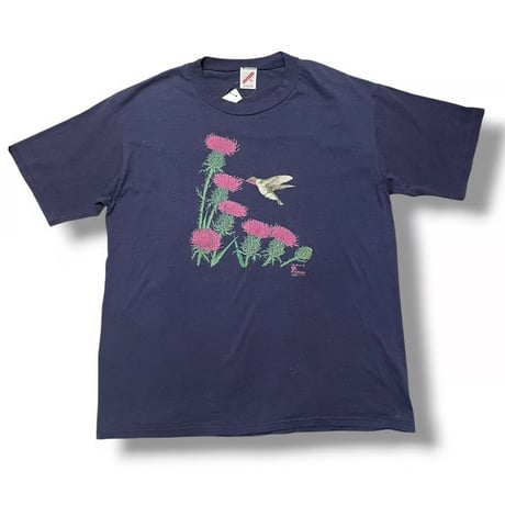 [USED] vinatge ボタニカル Tee "アザミ"